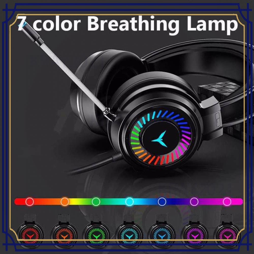 Headphone Gaming USB Virtual Surround 7.1 RGB with Mic GH258