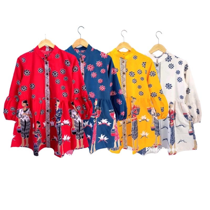 [PREMIUM] Blus  Kasmaran Mbok Jamu Batik Busui Peplum Bunga Series Cantik Jumbo