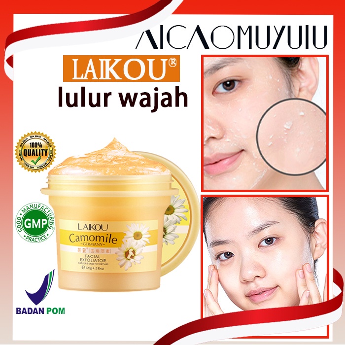 Scrub Wajah Lulur tubuh Face Peel Scrub Facial Muka Scrub Scrub Peel Wajah 120g Eksfoliasi Wajah Gel Blackhead Cleaner Body Exfoliating Gentle exfoliation Mencerahkan Dan Mengangkat Sel Kulit Mati