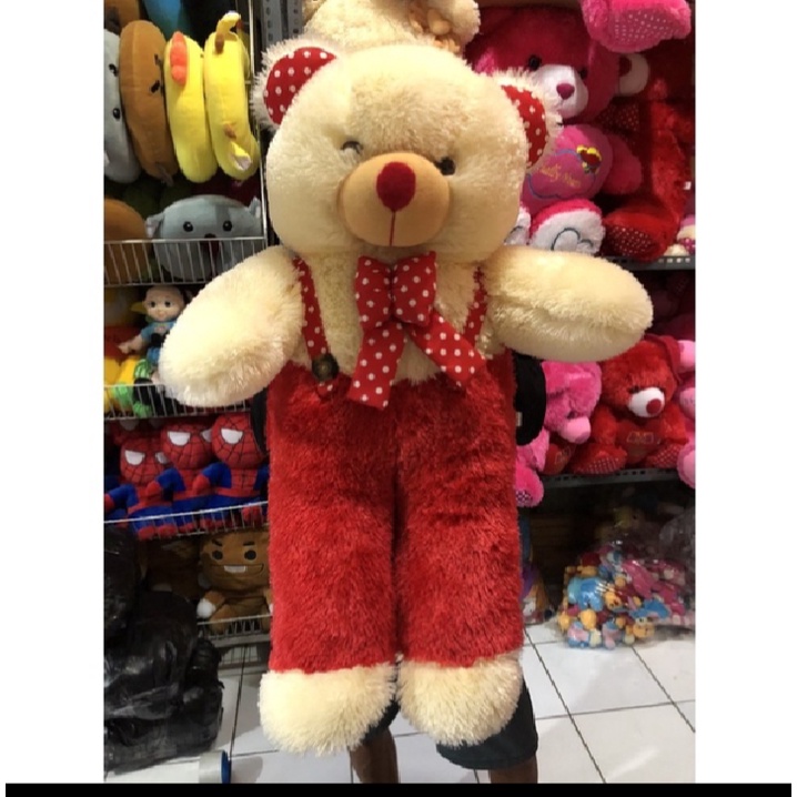 BONEKA TEDDY BEAR JUMBO UKURAN 1 METER BONEKA PLUPI JUMBO BONEKA BERUANG JUMBO