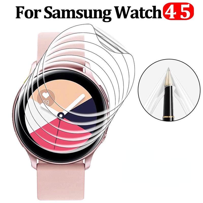 Film Hydrogel Pelindung Layar Bahan TPU Tipis 40mm 44mm Untuk Samsung Galaxy Watch 5 44mm 40mm Active2