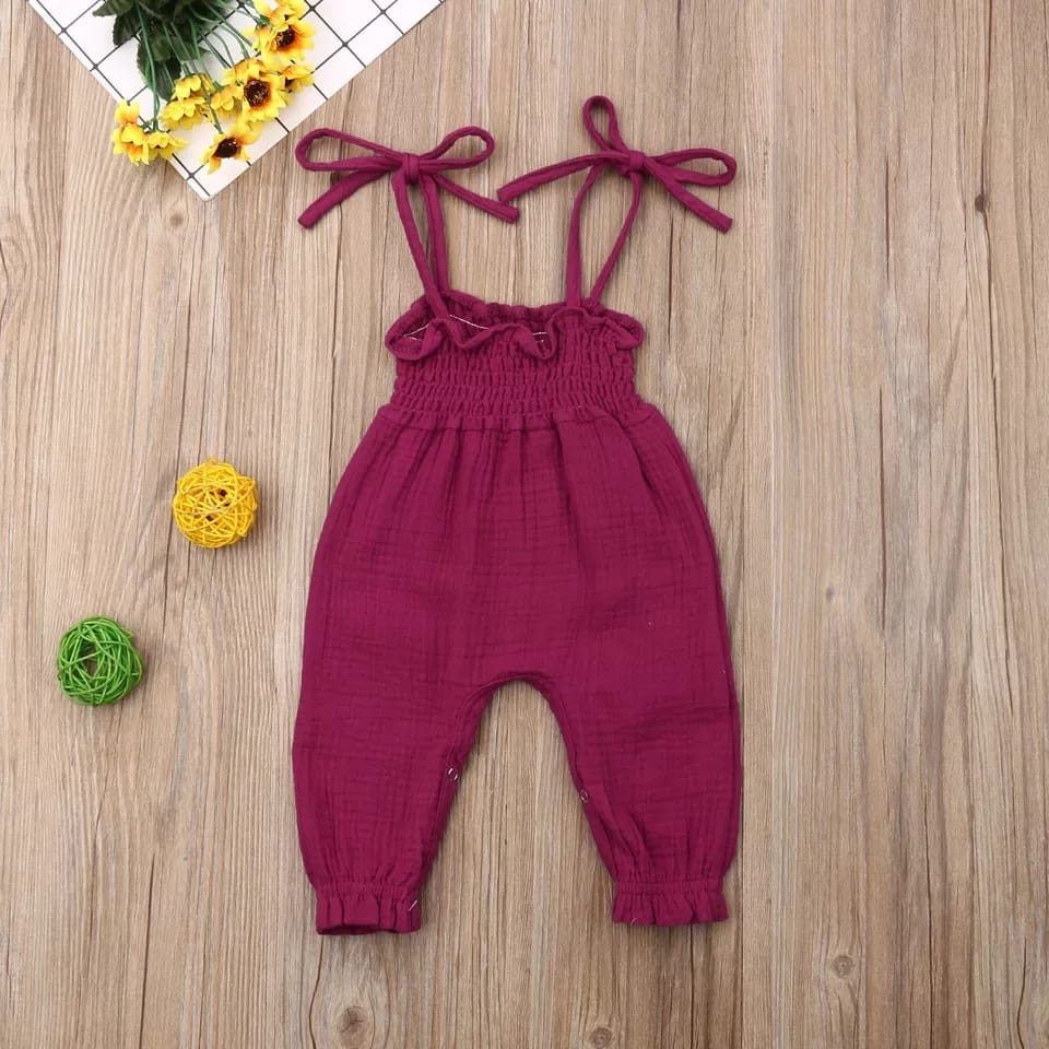 BEFAST - ZTL OOTD Jumpsuit Anak Perempuan FIYU / JUMPSUIT ANAK MELDA / Jumpsuit Anak Tanpa Lengan / Overall Anak Lucu Terlaris / Pakaian Casual Anak-Anak Perempuan / Jumpsuit Polos Anak / Fashion Santai Anak Kekinian / Overall Anak Balita