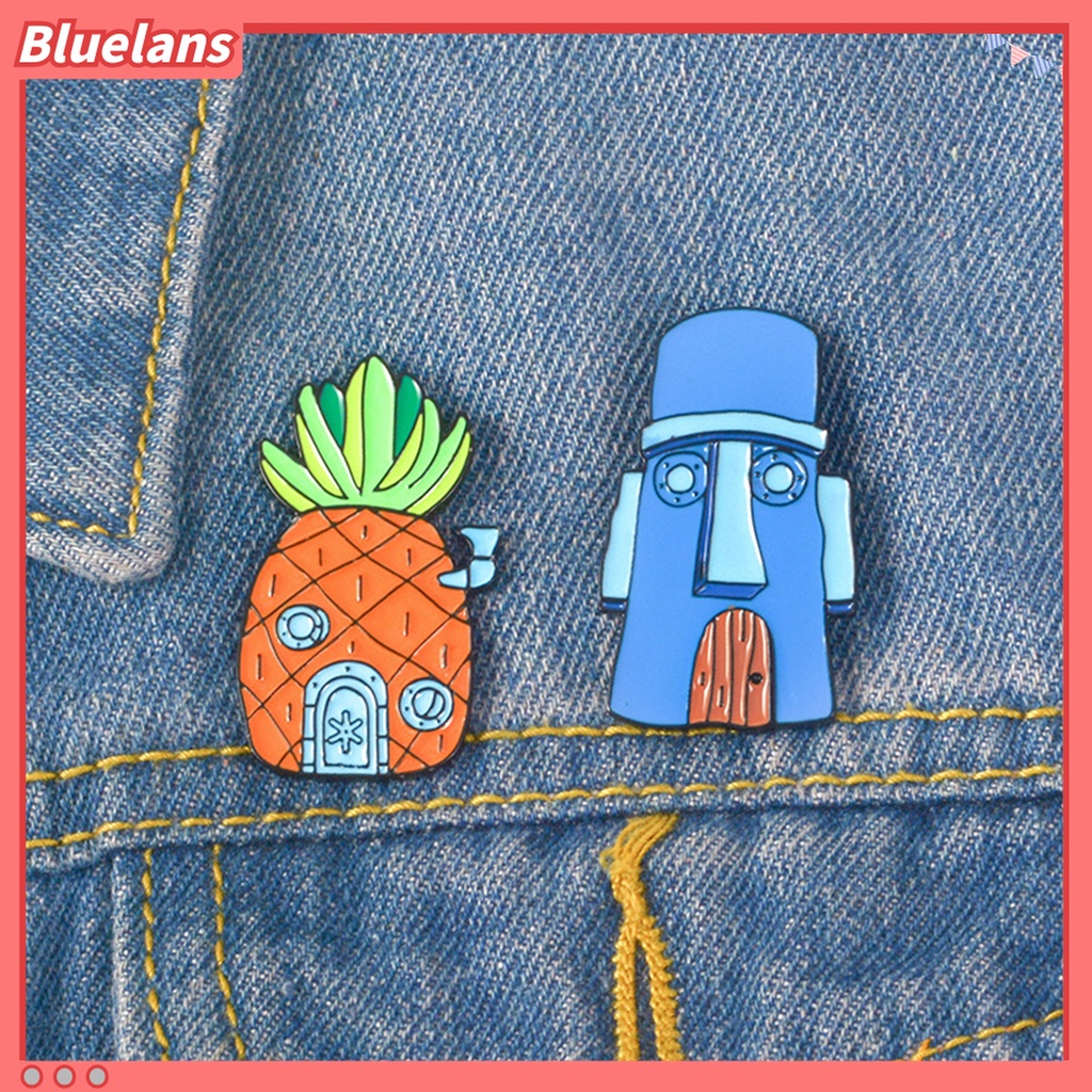 Bluelans Bros Pin Lencana Bentuk Kartun Nanas Bahan Alloy Untuk Ulang Tahun