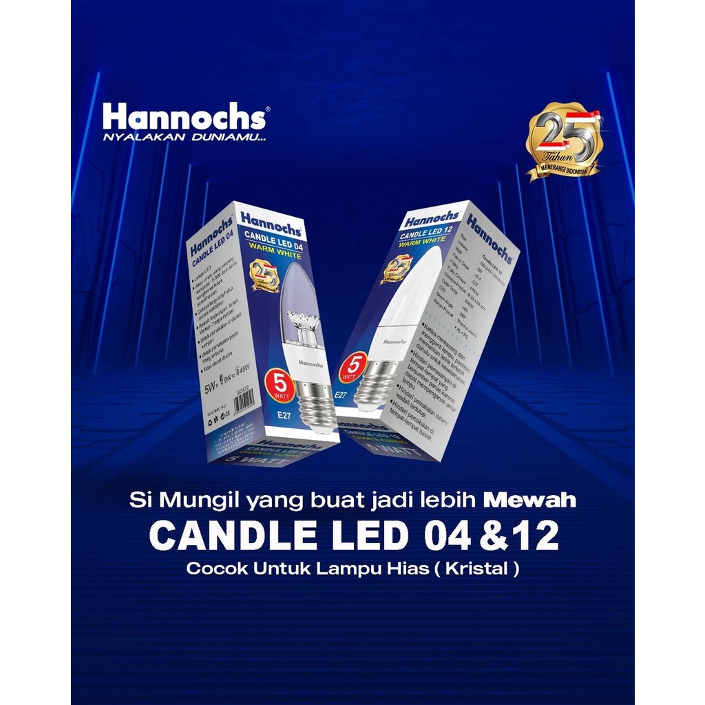 Hannochs Candle LED WW 5W E27