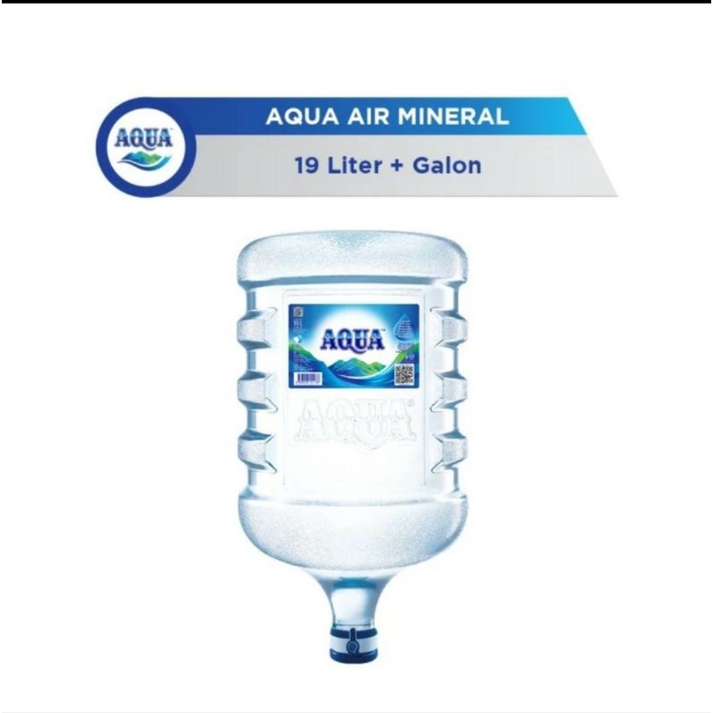 AQUA Air Mineral 19 Liter ( Air + Galon )