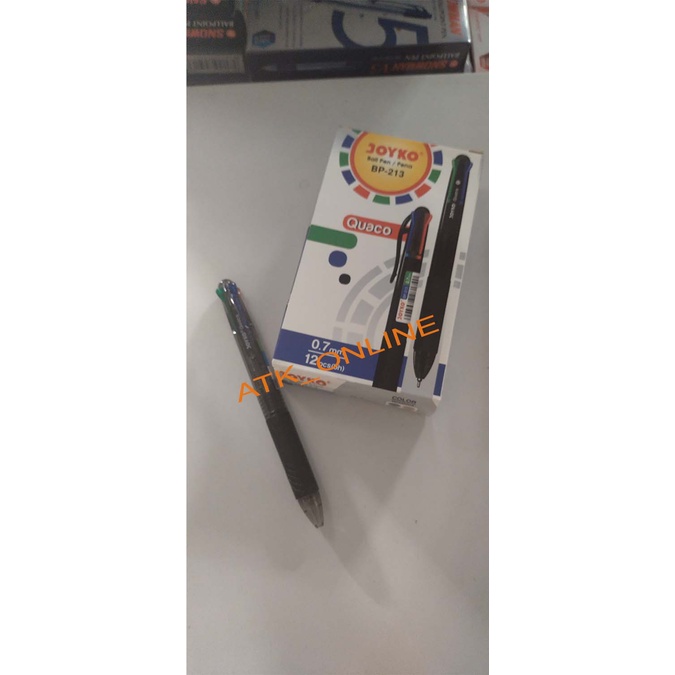 

Ball Pen / Pulpen / Pena 4 warna Joyko BP-213 Quaco 0.7 mm