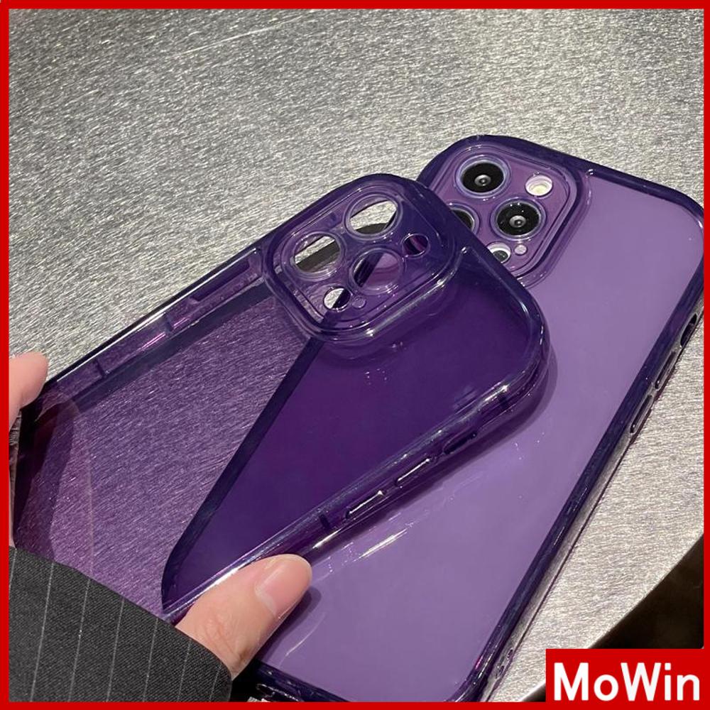 For iPhone 14 Pro Max iPhone Case TPU Soft Case Clear Case Airbag Shockproof Camera Cover Purple Black Compatible For iPhone 13 Pro Max 12 Pro Max 11 Pro Max XR 7Plus xs max