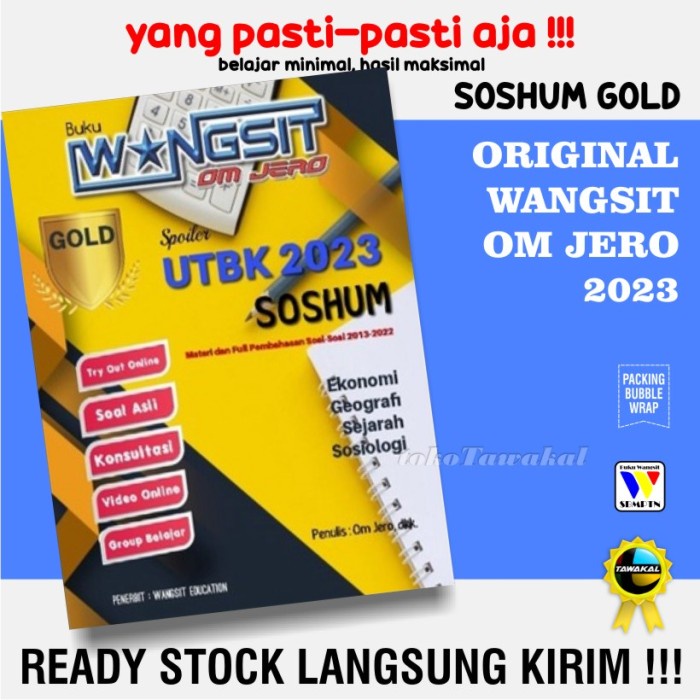 

✨COD✨ Buku Wangsit UTBK SBMPTN SOSHUM Gold