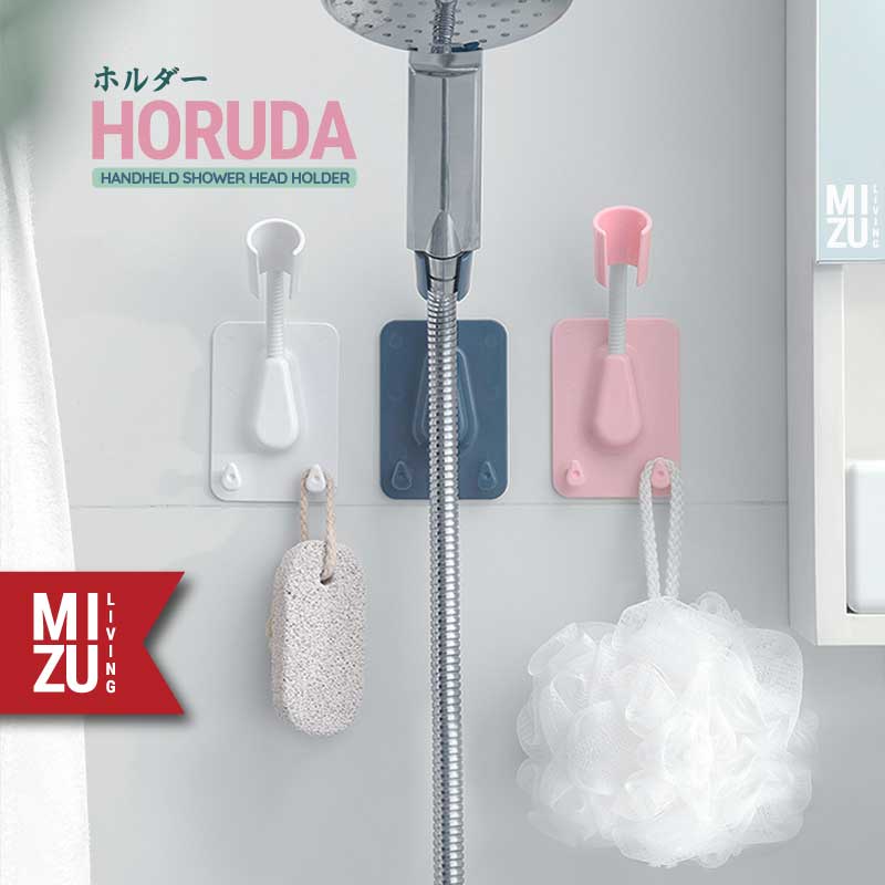 MIZU HORUDA Handheld Shower Head Holder Gantungan Pegangan Kepala Shower Mandi Pegangan Kepala Keran Air Hanger Showerhead Pancuran Shower