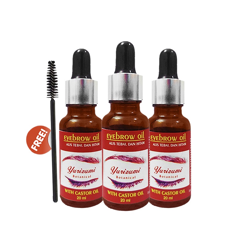 ( BONUS SISIR ) Eyebrow Oil Serum Eyelash Eyebrow Ampuh Menumbuhkan Alis Mata dan Bulu Mata 3x Lebih Cepat