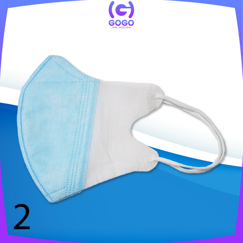 GOGO-C278 Masker Duckbil Warna Isi 50Pcs Masker Earloop 3 Ply Masker Duckbill Dewasa Protective Mask