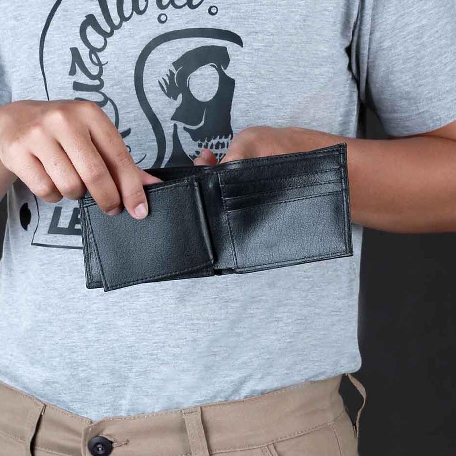 Ready DOMPET PRIA LIPAT PENDEK KULIT SINTETIS ASLI ORIGINAL BRANDED EKSKLUSIF DOMPET CROCODILE PREMI