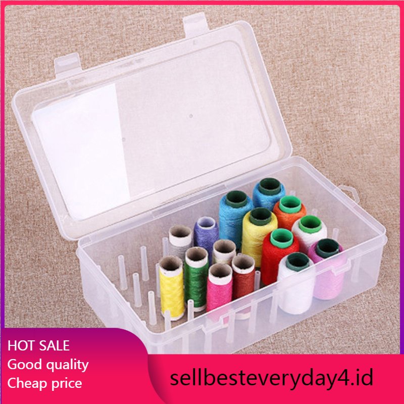 42 Axis Tempat Penyimpanan Benang Jahit Transparan