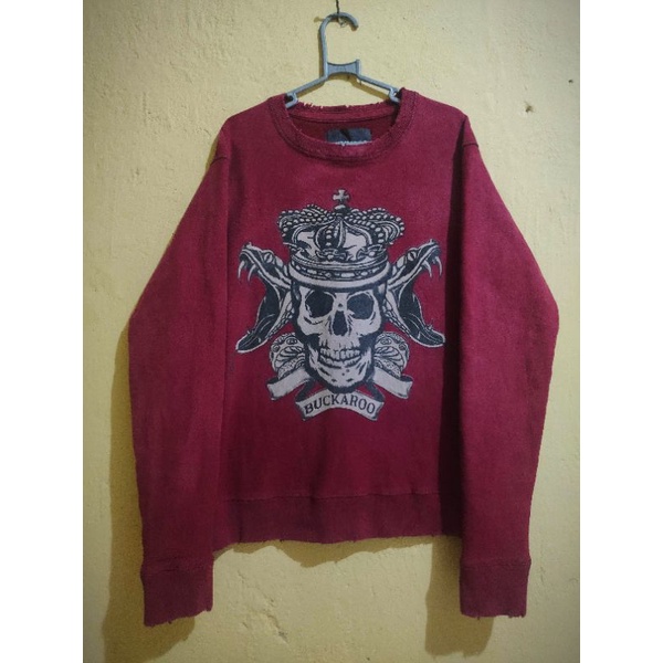Crewneck/Sweater Buckaroo Skull Second Brand Original