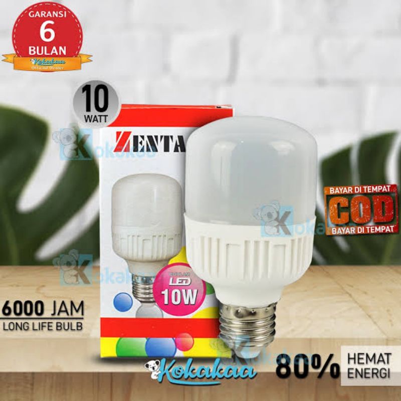 Lampu LED 10 Watt=15 Watt Zentama Super Terang