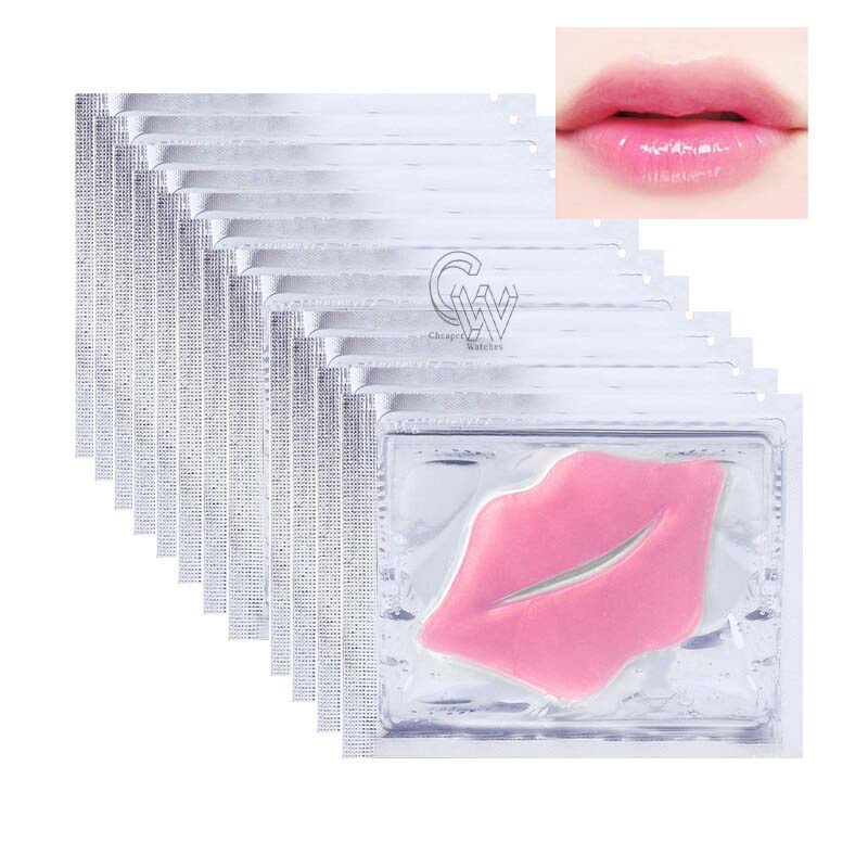 Cheaper-10 pcs-Masker Bibir / Gold Collagen Lip Mask / Masker Pelembab Bibir