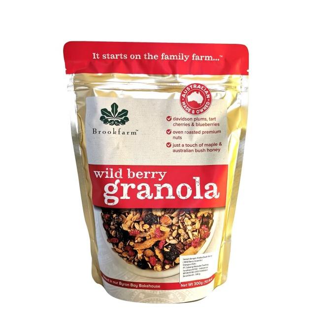 

BROOKFARM WILD BERRY GRANOLA 300GR