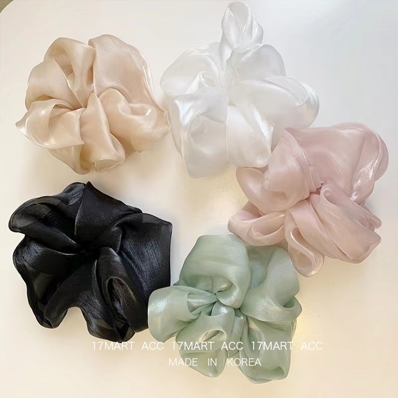 Scrunchie Rambut Korean Satin Untuk Wanita Aksesoris Rambut Import - Cepol Rambut