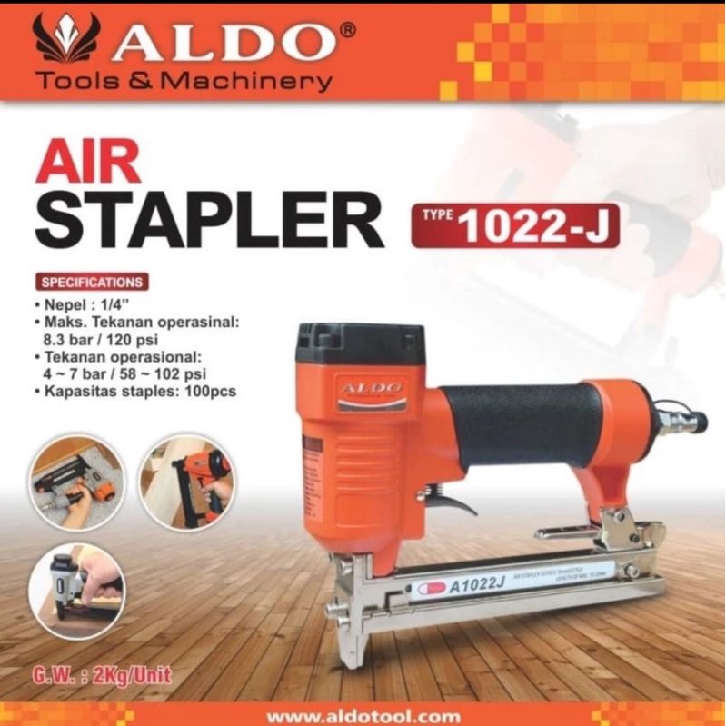 

MESIN AIR STAPLER / ALAT TEMBAK STAPLES GUN 1022 J