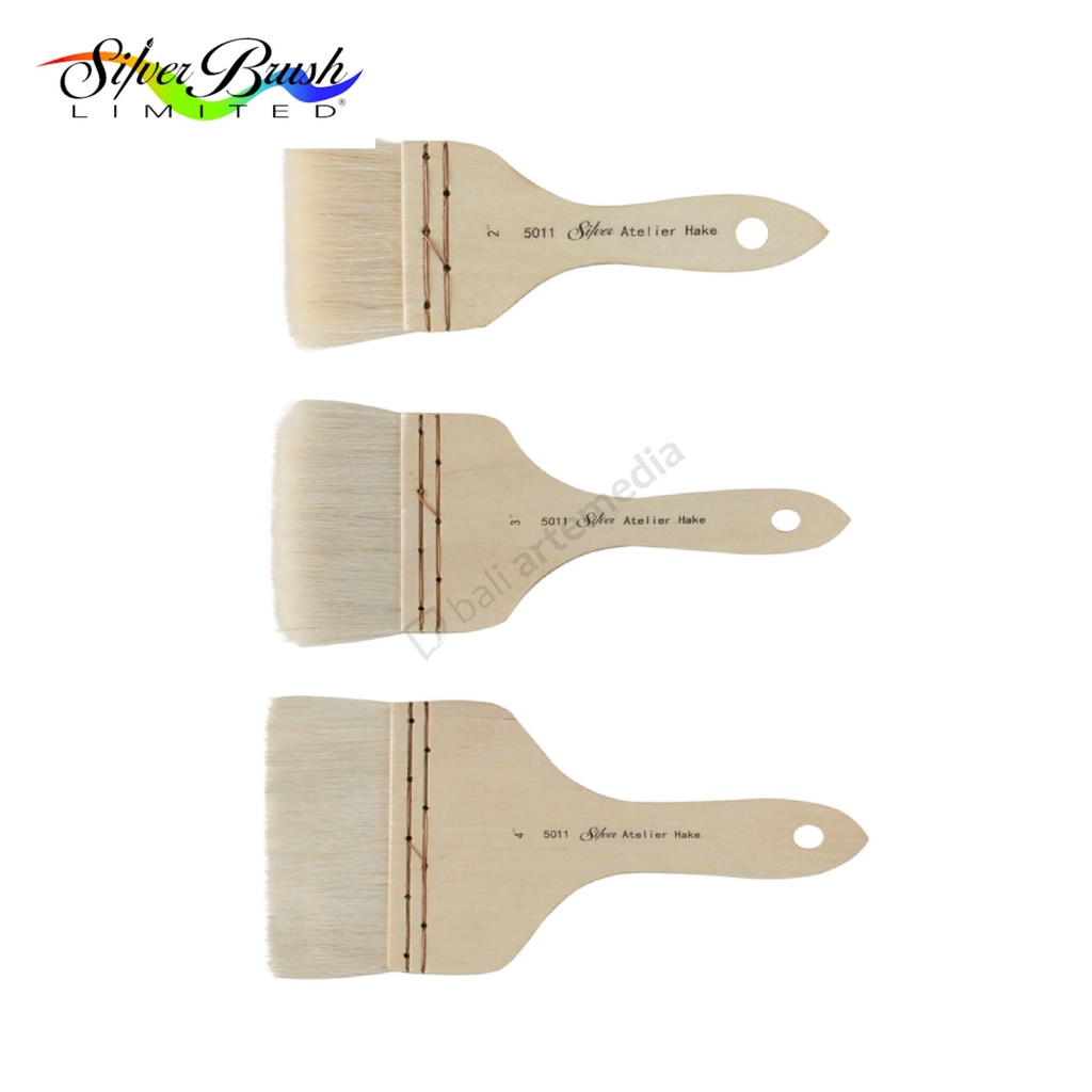 Alat Mewarnai Kuas Besar Lukis Silver Brush Atelier Hake 5011 Short Handle Terlaris By Bali Artemedia