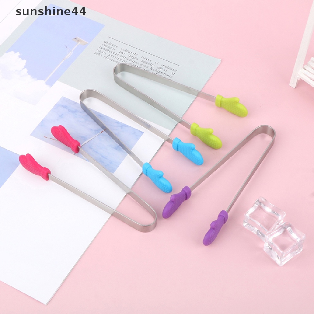 Sunshine Klip Penjepit Makanan Bentuk Sarung Tangan Bahan Stainless Steel Anti slip