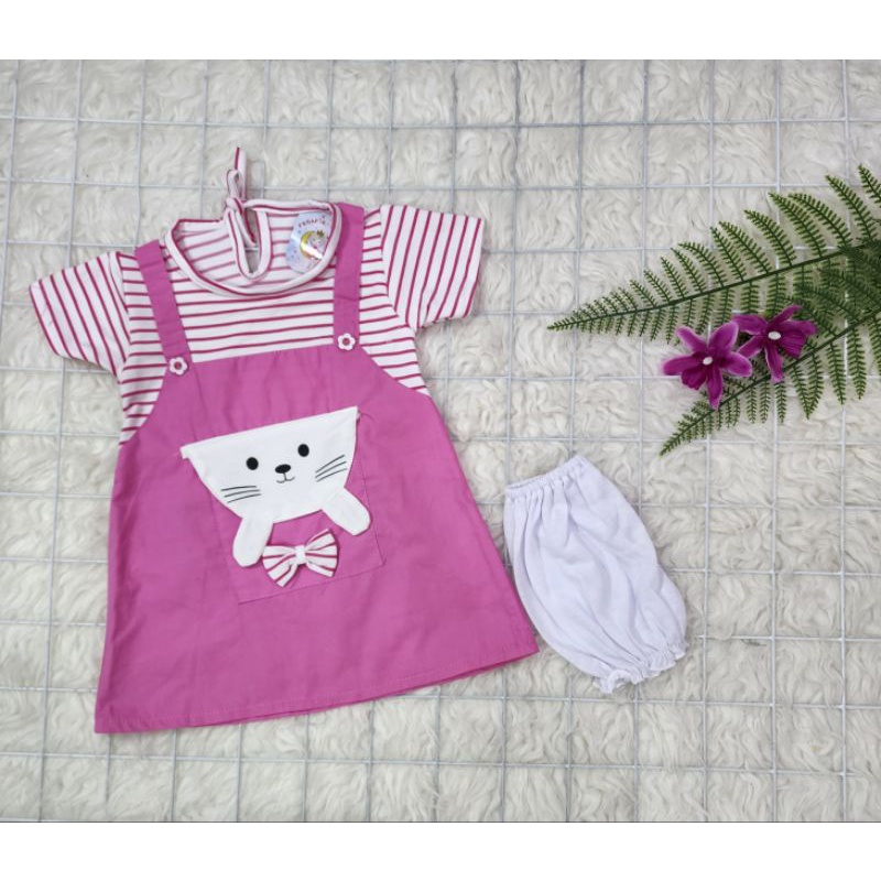 baju bayi perempuan  set dress baby girl