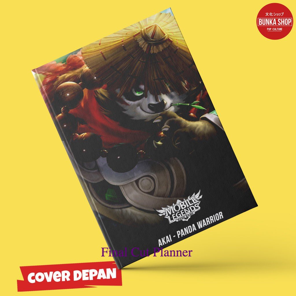 

Note Book Mobile Legends Akai Panda Warrior Hardcover A5 Buku Catatan Tulis Murah .