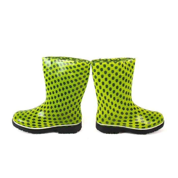 Sepatu Boot Anak AP BOOTS 2012 Lemon Polkadot - Sepatu Boot Karet