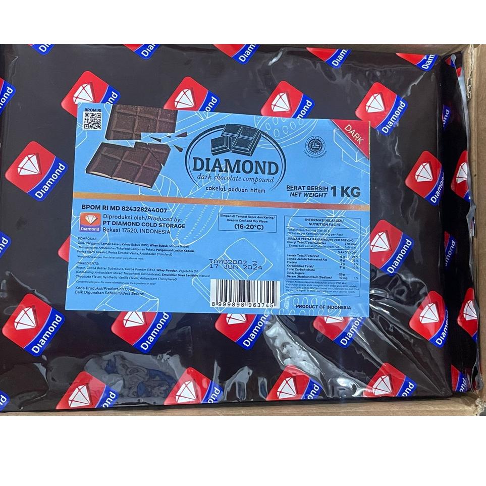 

Harga Oke--Cokelat Diamond Dark Compound Kemasan 1kg