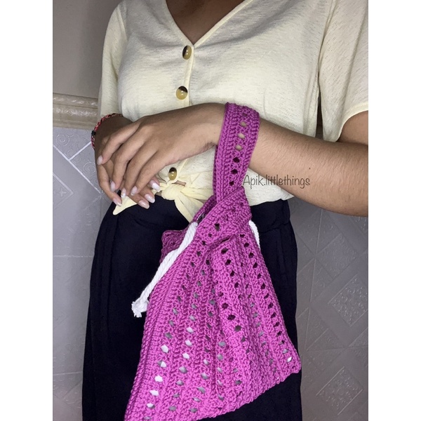 Crochet Knot Bag // Korean Bag // Hand Bag // Knot Bag // Tas Rajut // Knot Bag Rajut