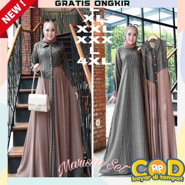 Fashion Muslim Gmis Polos Bj Wnta Gmis Dress Pesta Kondangan Dress Remaja Import Pakaian Baju Gamis 