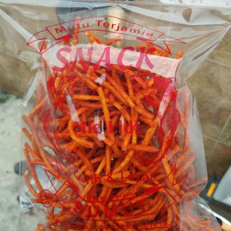 

SNACK MIE LIDI PEDAS 250 & 500 GRAM (DENGAN ATAU TANPA LABEL)