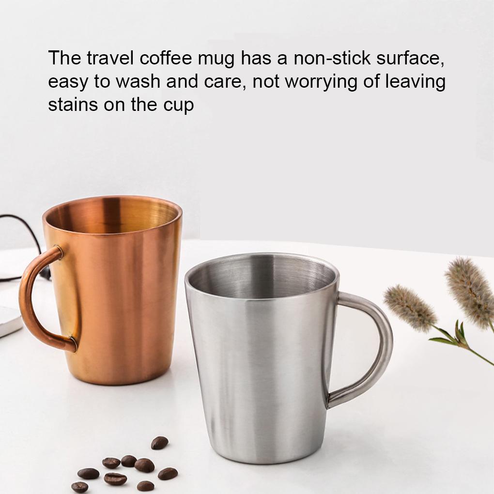 1pcs New Stainless Beer Cup Gelas Wine Gelas Kopi Tumbler Teh Susu Mug Rumah