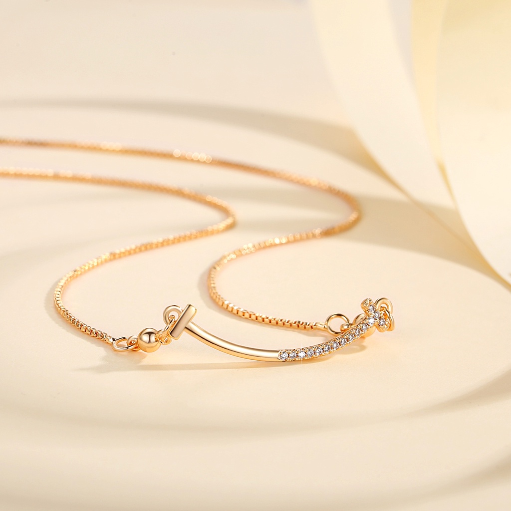 Y797 [COD✔] Kalung Korea Wanita Titanium Anti Karat Rantai Klavikula Stainless Steel Fashion Aksesoris