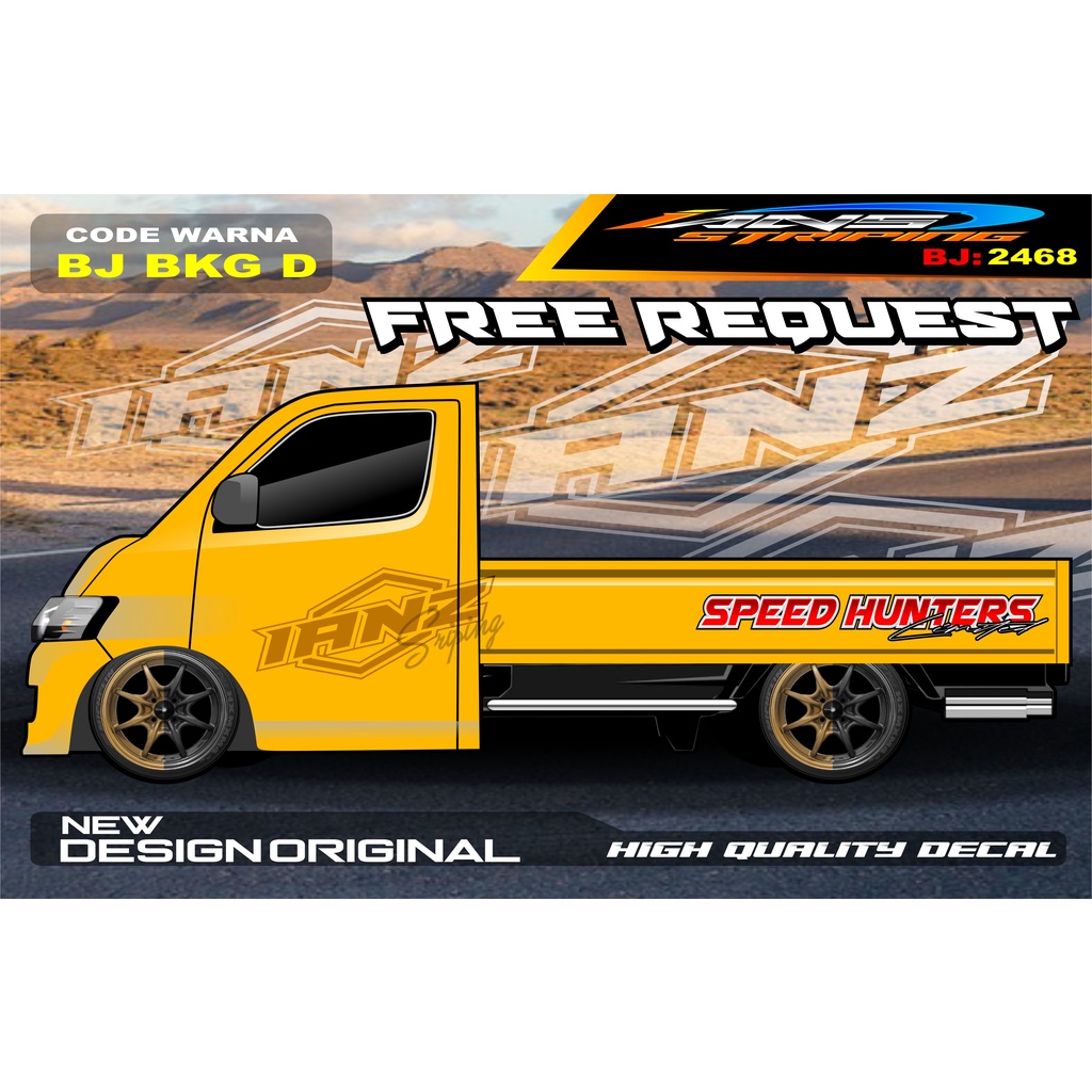 STICKER TULISAN BAK SAMPING  GRANMAX PICK UP / STICKER BAK SAMPING GRANMAX / DECAL STICKER GRANMAX PICK UP