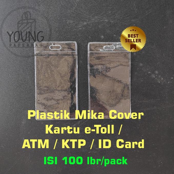 

[KODE PRODUK QYMKY9547] Plastik eToll Mika / Cover Bening Kartu eToll / ATM / KTP / ID CARD 6x11 (1 PACK ISI 100)