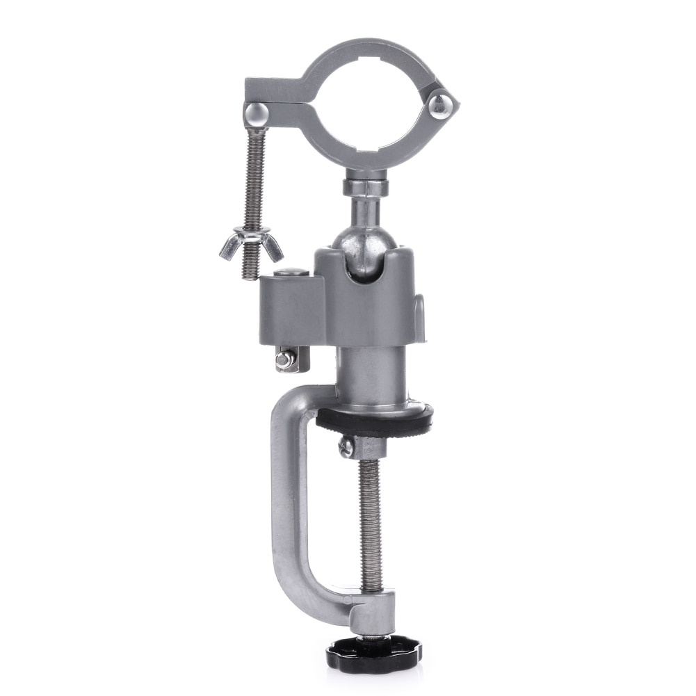 GV8i Alloet Clamp Stand Holder Klem Penjepit Bor Listrik Bench Rack Grinder Bg-6117 Silver Or-i