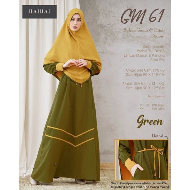 GAMIS HAITWO GM 061//GAMIS HAITWO SET HIJAB