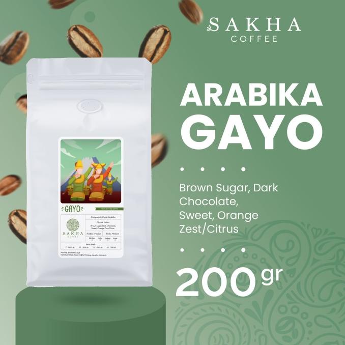 

Biji Kopi Bubuk Arabika Gayo Aceh Sumatra Arabica Coffee Beans 200 gr