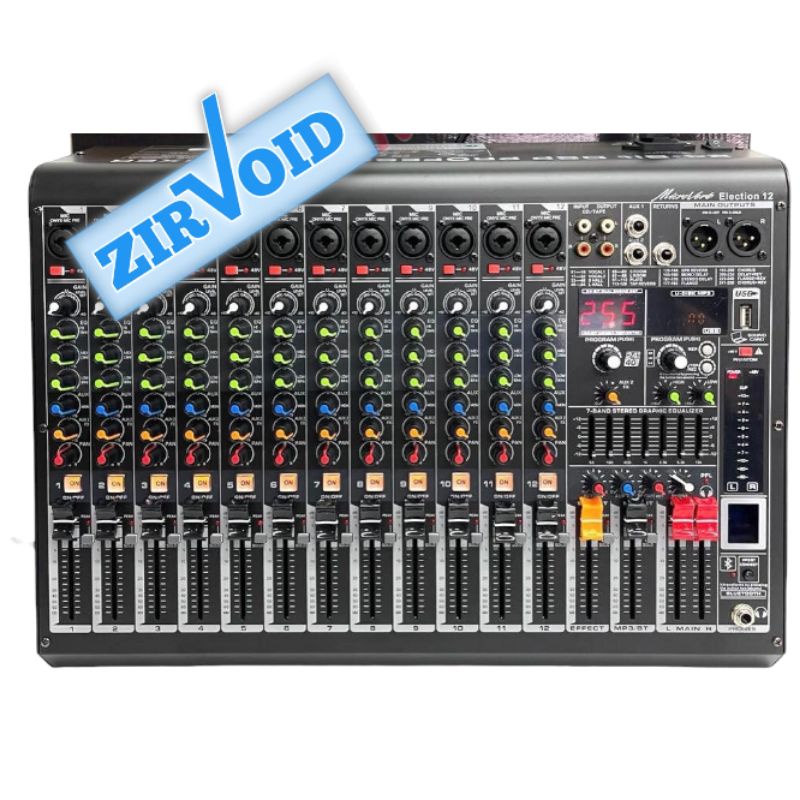MICROVERB ELECTION 12 AUDIO MIXER 12 CHANNEL ELECTION12