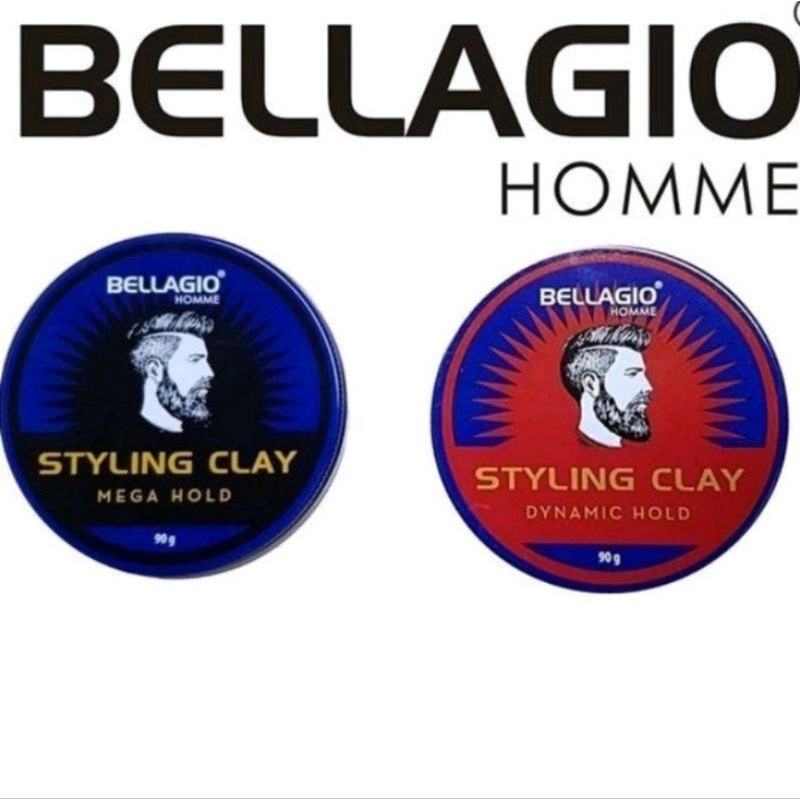 BELLAGIO HOMME STYLING CLAY  90G dan BELLAGIO POMADE // MINYAK RAMBUT BELLAGIO