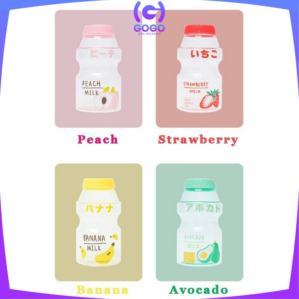 GOGO-C306 Botol Air Minum Anak Unik Botol Fruity Botol Minum 480ml / Botol Minum Fruity Fruit ALA KOREA