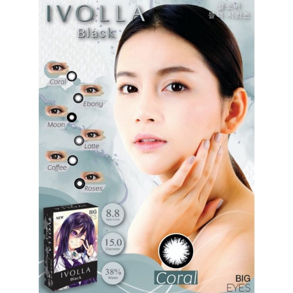 Ivolla By Eos Softlens Warna dan black