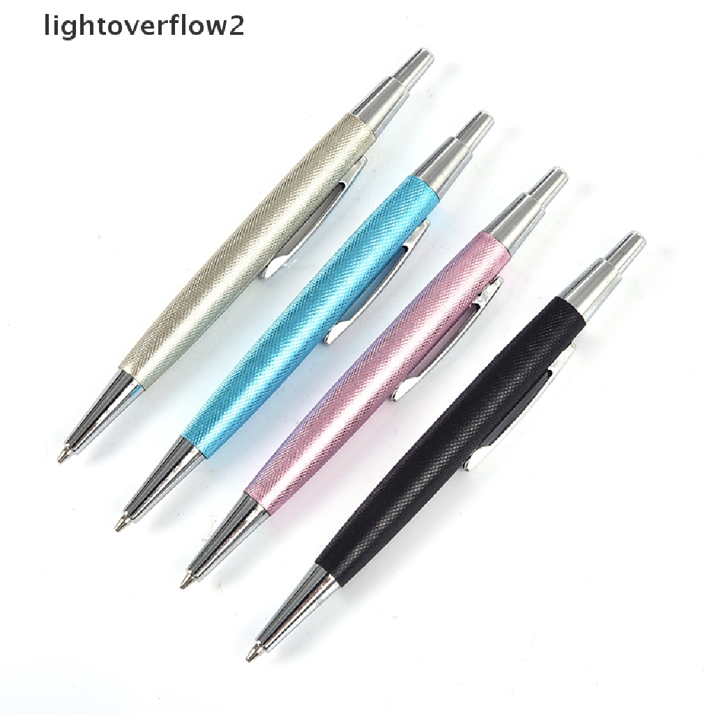 Lightoverflow2 Pensil Mekanik Otomatis Mini 0.7 / 0.5mm Bahan Metal Untuk Menulis