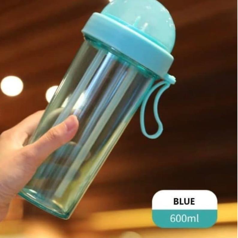 Botol 2 sisi Kekinian Viral Duet Couple Travel 420 ml Botol Minum Dual Use Dua Sisi Termos Kopi Pana