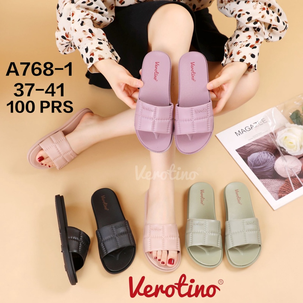 A768-1 Sandal Selop Jelly Wanita Import / Sandal Jelly Shoes Wanita Import Merek Verotino Size 37-41