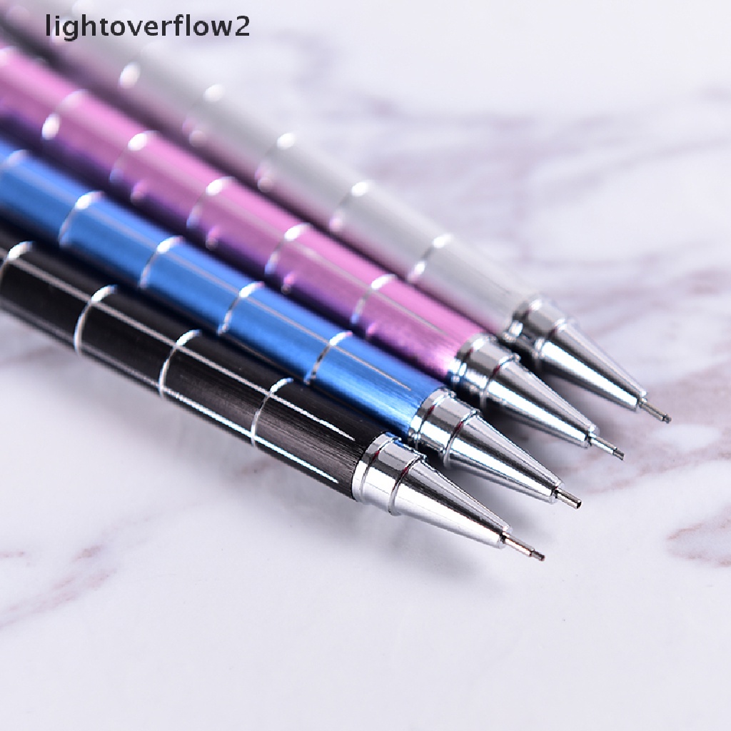 (lightoverflow2) Pensil Mekanik Otomatis 0.5mm Bahan Metal Untuk Menulis / Menggambar