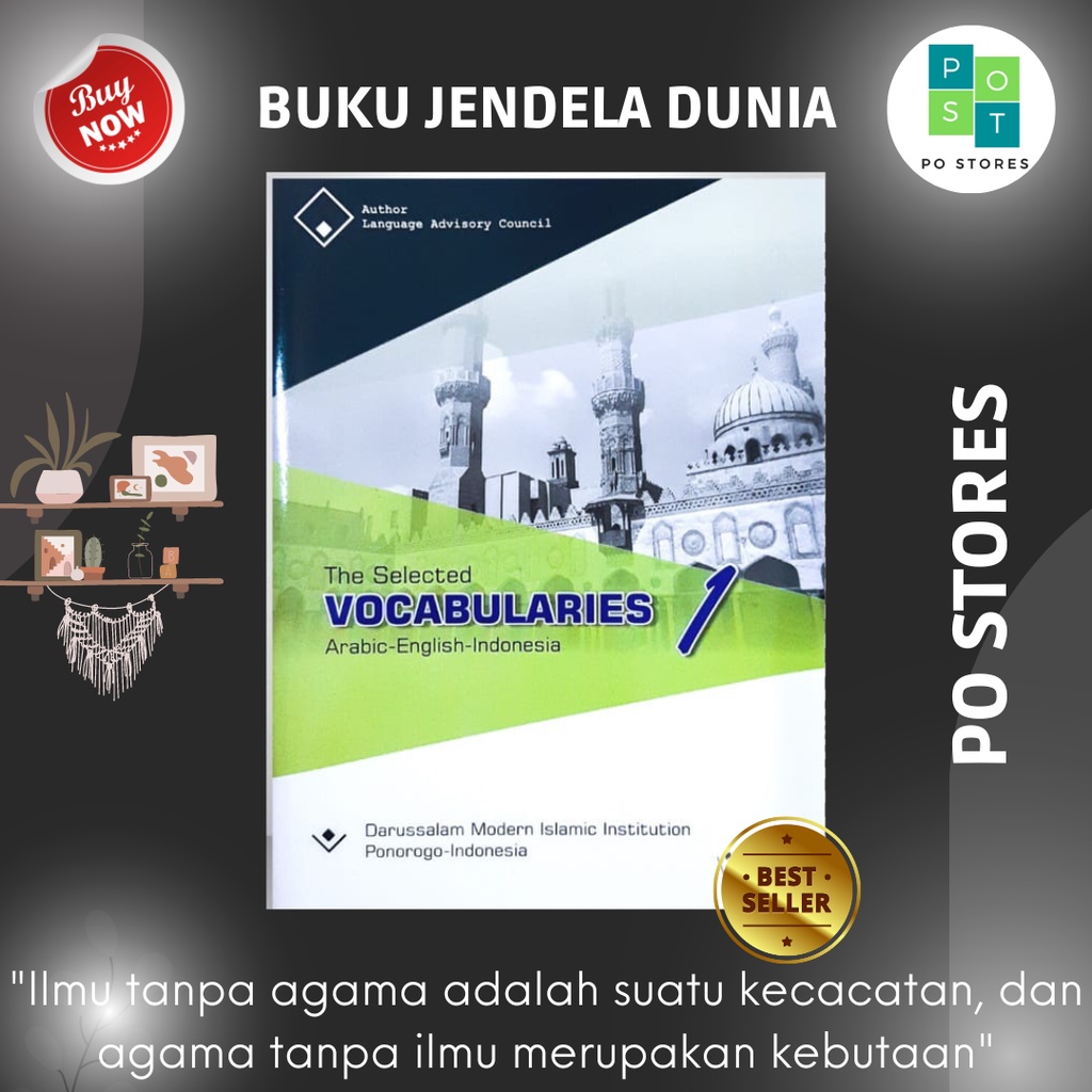 Pelajaran Selected Vocabularies Kelas 1 / Buku Selected Vocabularies Kelas 1 KMI Gontor
