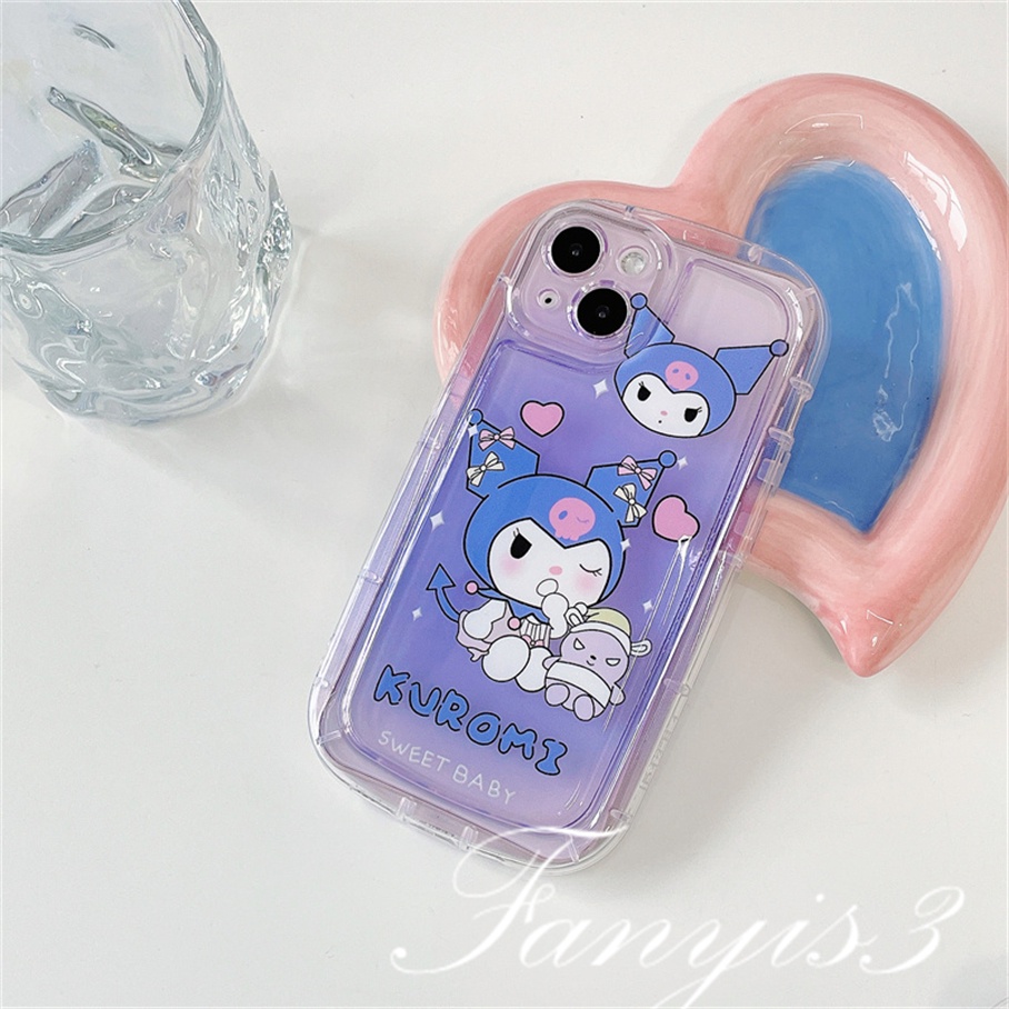 Compatible For IPhone 14 13 12 11 Pro Max X XR Xs Max 8 7 Plus SE 2020 Soft Case TPU Motif Kartun Kulomi Untuk