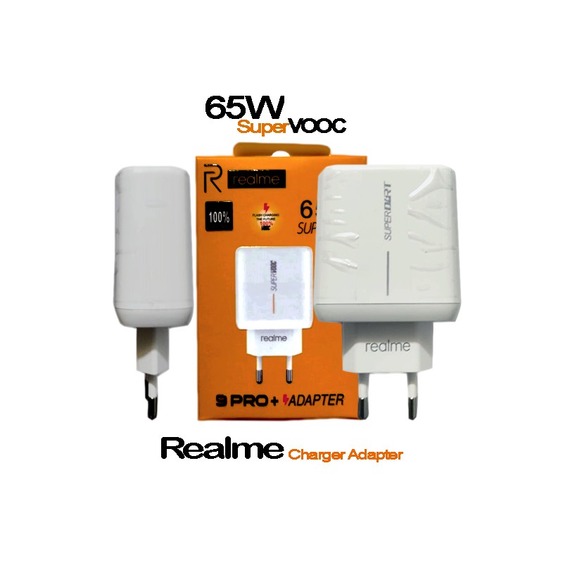 ADAPTER CHARGER REALME 9 PRO 65W SUPER VOOC BATOK KEPALA CASAN REALME 9PRO USB
